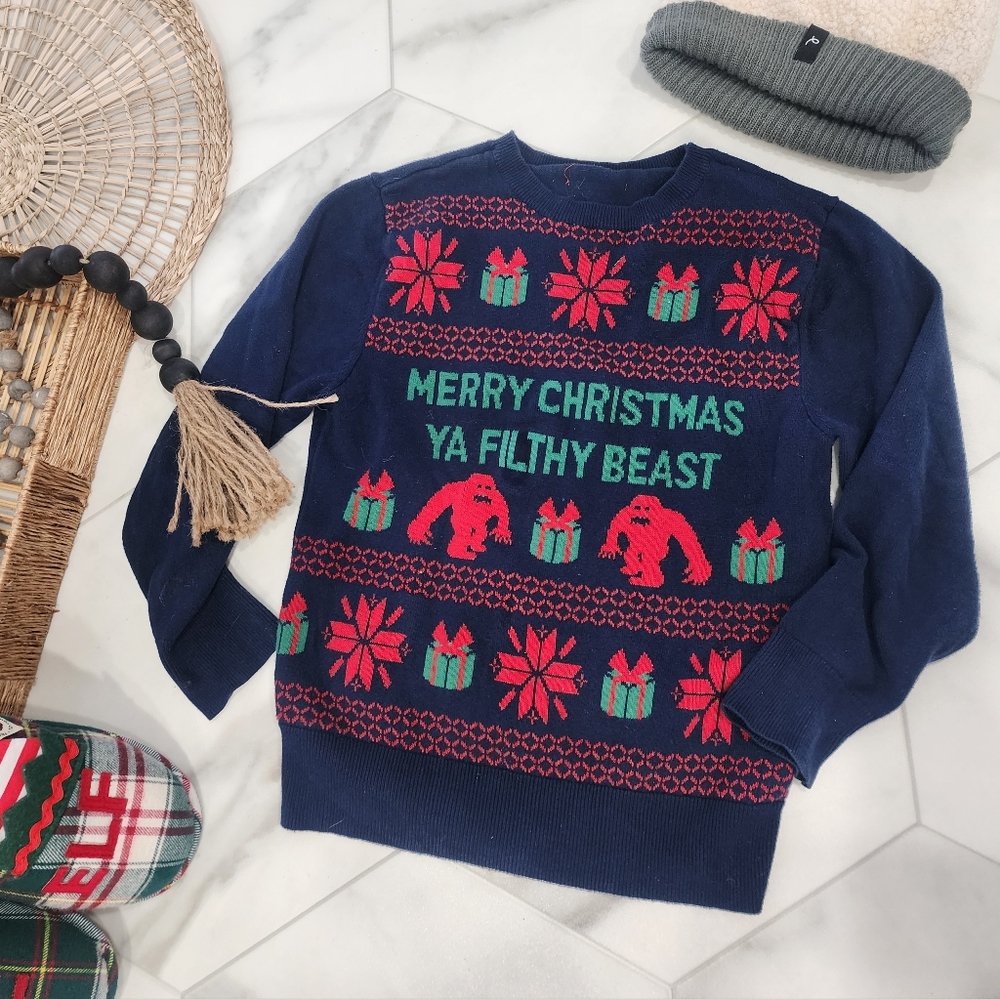 [ Target] boys/ girls UNISEX- size 7-8 long sleeve Christmas sweater 🎁